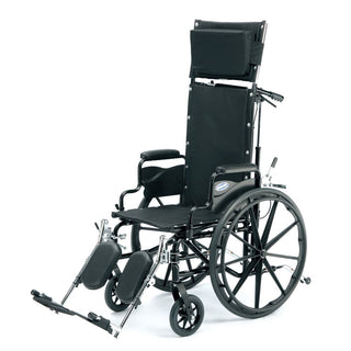 Invacare 9000XT Full Recliner Wheelchairs 9000XT w/Swing Away Elev. Legrests, Full-Length, Fixed-Ht. Arms, 20"W - 74823/NA/20W