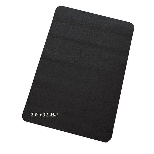 AliMed Safety NoSlip Mat Safety NoSlip Mat, Black, 2'W x 3'L, cs/5 - 7487905