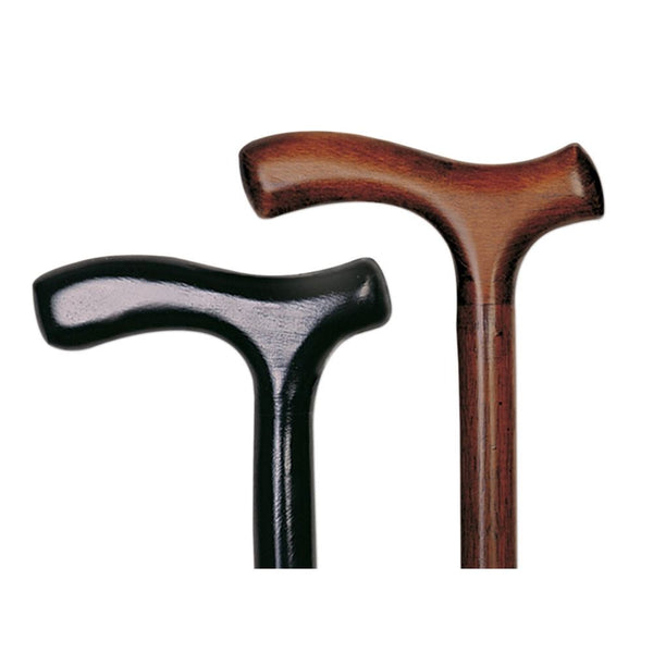 Alimed T-Handle Cane T-Handle Cane, Black Stain, Men's - 75054