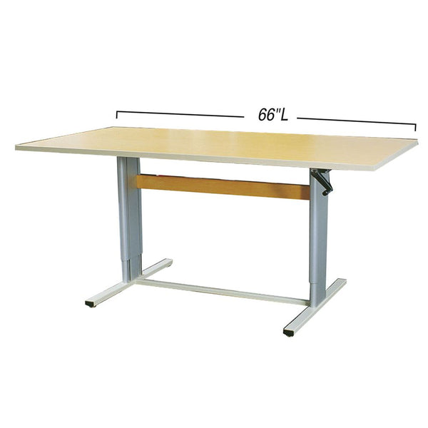 AliMed Height Adjustable Group Therapy Table Height Adjustable Group Therapy Table, 48"W x 66"L - 76237