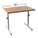 AliMed Height-Adjustable Personal Work Table Heavy-Duty Casters - 76804