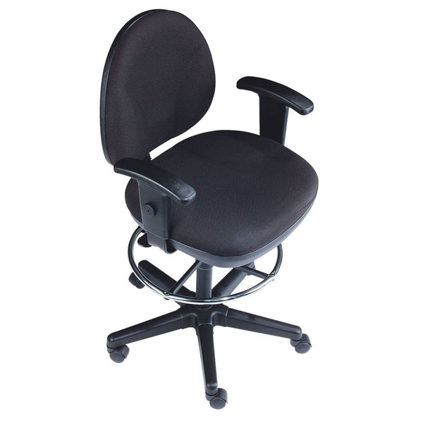 Value Stool Value Stool w/Arms, Black - 78619/BLACK/NA