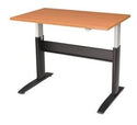 Alimed Electric Height Adjustable Tables and Bases Table, 30" x 48", Black, Cherry - 79973/CHRY/NA