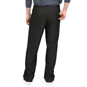 Medline PerforMAX Unisex Reversible Scrub Pants with Front Drawstring - PerforMAX Unisex Reversible Drawstring Scrub Pants with Angelica Color-Coding, Size L Regular Inseam, Black - 800DKWL-CA