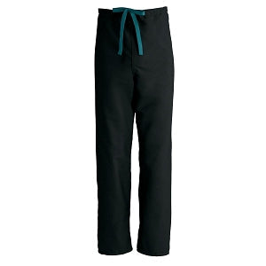 Medline PerforMAX Unisex Reversible Scrub Pants with Front Drawstring - PerforMAX Unisex Reversible Drawstring Scrub Pants with Angelica Color-Coding, Size L Regular Inseam, Black - 800DKWL-CA