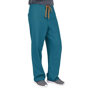 Medline PerforMAX Unisex Reversible Scrub Pants with Front Drawstring - PerforMAX Unisex Reversible Drawstring Scrub Pants with Angelica Color-Coding, Size L Regular Inseam, Caribbean Blue - 800NNTL-CA