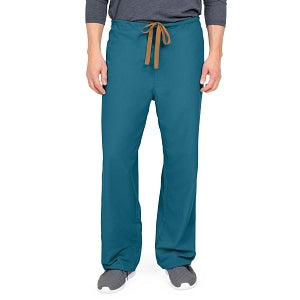 Medline PerforMAX Unisex Reversible Scrub Pants with Front Drawstring - PerforMAX Unisex Reversible Drawstring Scrub Pants with Angelica Color-Coding, Size L Regular Inseam, Caribbean Blue - 800NNTL-CA