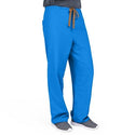 Medline PerforMAX Unisex Reversible Scrub Pants with Front Drawstring - PerforMAX Unisex Reversible Drawstring Scrub Pants with Angelica Color-Coding, Size M Petite Inseam, Royal Blue - 800JRLMP-CA