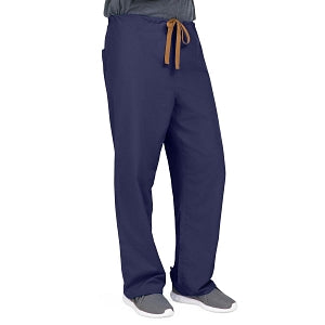 Medline PerforMAX Unisex Reversible Scrub Pants with Front Drawstring - PerforMAX Unisex Reversible Drawstring Scrub Pants with Angelica Color-Coding, Size 5XL Long Inseam, Navy - 800NNT5XLL-CA