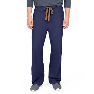 Medline PerforMAX Unisex Reversible Scrub Pants with Front Drawstring - PerforMAX Unisex Reversible Drawstring Scrub Pants with Angelica Color-Coding, Size 5XL Long Inseam, Navy - 800NNT5XLL-CA