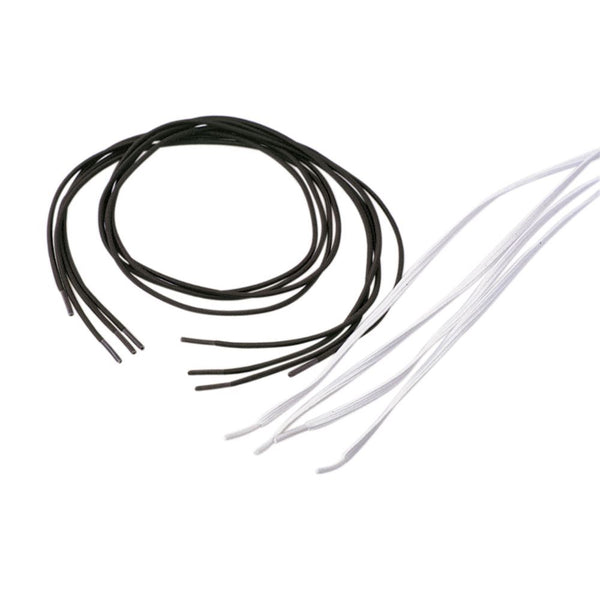 Alimed Elastic Shoe Laces Elastic Shoelaces, Flat, White, 27", 30/pk - 817230