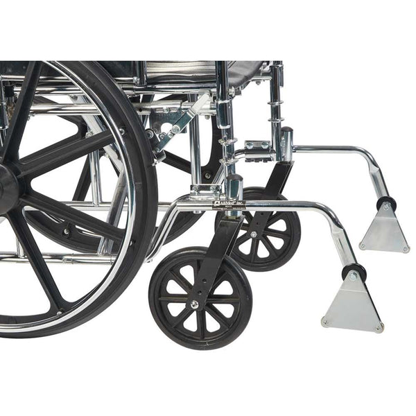 AliMed Front Anti-Tippers with Bumpers Front Anti-Tipper w/Bumper, Left - 82410/NA/NA/LF