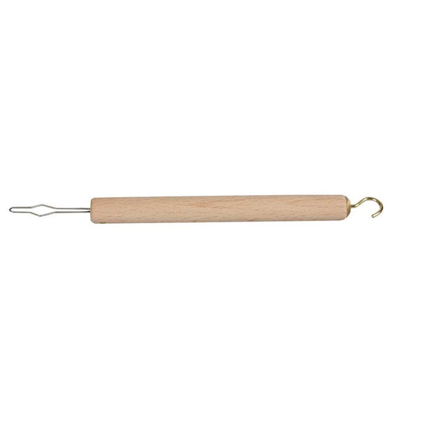 Alimed Button Hook/Zipper Pull Combo Button Hook/Zipper Pull Combo, Dowel Handle - 8256