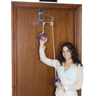 AliMed Economy Shoulder Pulley System Economy Shoulder Pulley System, Metal Bracket, Plastic Handles - 82936