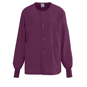 Medline Unisex PerforMAX Snap-Front Warm-Up Jackets - Performax 829 Warmup Jacket Wine, Size 4XL - 829NNT4XL