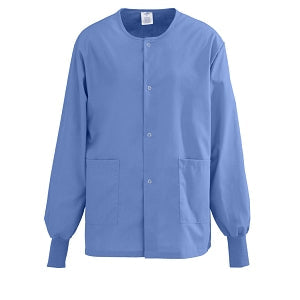 Medline Unisex PerforMAX Snap-Front Warm-Up Jackets - Performax 829 Warmup Jacket Ceil, 2XL - 829NTHXXL