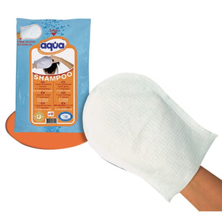 Aqua Pre-Moistened Shampoo Wash Glove Pre-Moistened Shampoo Wash Gloves, 12/pk - 83024