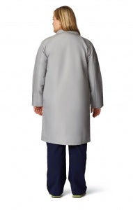 Medline Unisex Knee Length Lab Coats - Unisex Knee-Length Lab Coat, Gray, Size 3XL - 83044GRYXXXL