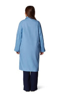 Medline Unisex Knee Length Lab Coats - Unisex Knee-Length Lab Coat, Light Blue, Size 3XL - 83044RCWXXXL