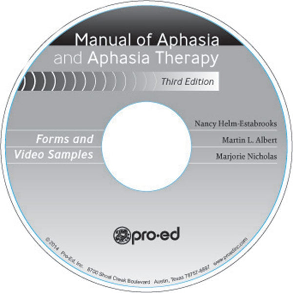 Alimed Manual of Aphasia and Aphasia Therapy, 3d Ed. Manual of Aphasia and Aphasia Therapy, 3rd Ed. - 83106