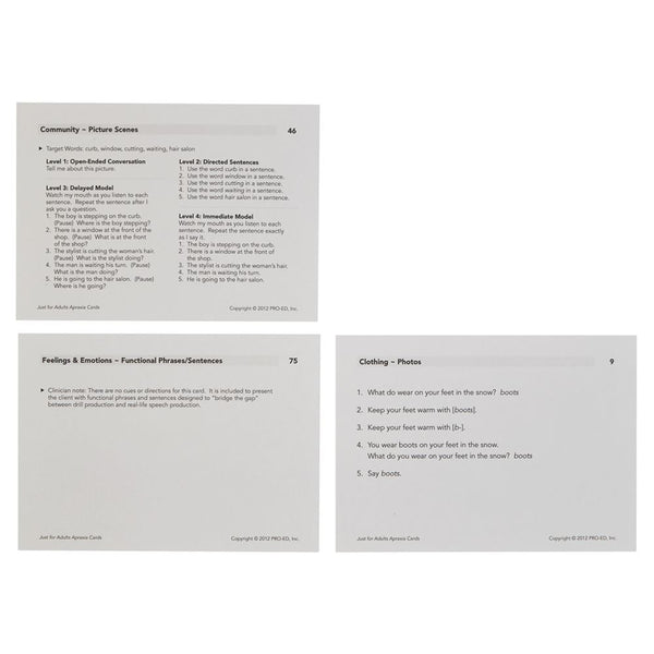 Alimed Just for Adults Apraxia Cards Just for Adults Apraxia Cards - 83149