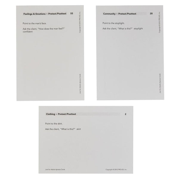 Alimed Just for Adults Apraxia Cards Just for Adults Apraxia Cards - 83149
