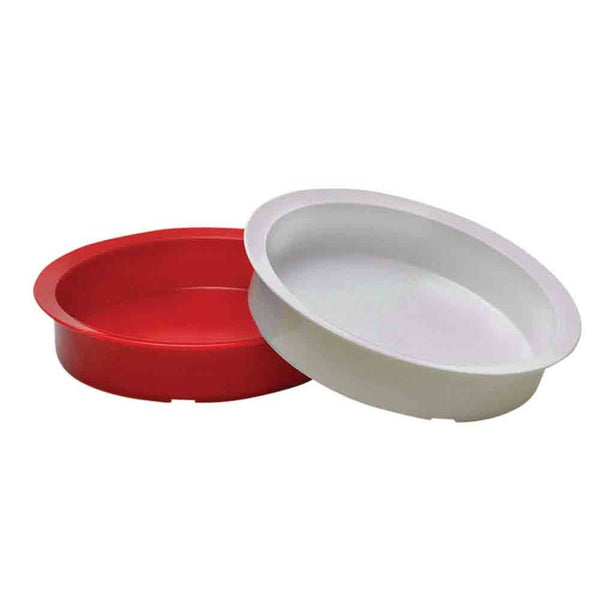 AliMed High-Sided Plate with Lip Hi-Sided Plate with Lip, Red, 3/pk - 83163