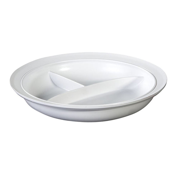 AliMed 3-Compartment Divided Plates 3-Compartment Divided Plate, White, cs/6 - 8318706