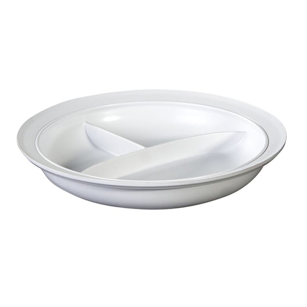 AliMed 3-Compartment Divided Plates 3-Compartment Divided Plate, White, cs/12 - 8318712
