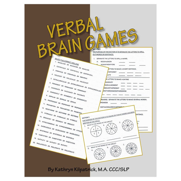Alimed Verbal, Visual, Numerical Brain Game Series Visual Brain Games - 83197
