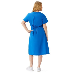 Medline ComfortEase Step-In Scrub Dresses - DBD-DRESS, SCRUB, STEP-IN, 2PKT, CE, ROYAL, 2X - 844JRLXXL