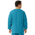 Medline Unisex AngelStat Snap-Front Warm-Up Scrub Jackets - AngelStat Unisex Snap Front Scrub Jacket, Peacock, Size 3XL - 849NBTXXXL