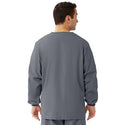 Medline Unisex AngelStat Snap-Front Warm-Up Scrub Jackets - AngelStat Unisex Snap Front Scrub Jacket, Charcoal, Size 5XL - 849NCC5XL