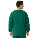 Medline Unisex AngelStat Snap-Front Warm-Up Scrub Jackets - AngelStat Unisex Snap Front Scrub Jacket, Hunter Green, Size L - 849NHGL