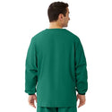 Medline Unisex AngelStat Snap-Front Warm-Up Scrub Jackets - AngelStat Unisex Warm-Up Scrub Jacket, Emerald, Size 2XL - 849NJTXXL