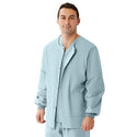 Medline Unisex AngelStat Snap-Front Warm-Up Scrub Jackets - AngelStat Unisex Scrub Jacket, Misty Green, Size 3XL - 849NTZXXXL