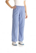 Medline PerforMAX Elastic Waist Scrub Pants - PerforMAX Unisex Elastic Waist Scrub Pants, Size 2XL Tall Inseam, Ceil Blue - 850NTHXXLT
