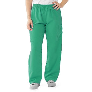 Medline PerforMAX Elastic Waist Scrub Pants - PerforMAX Unisex Elastic Waist Scrub Pants, Size S Tall Inseam, Jade - 850NTJST