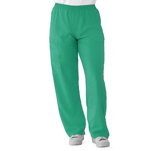 Medline PerforMAX Elastic Waist Scrub Pants - PerforMAX Unisex Elastic Waist Scrub Pants, Size XS Tall Inseam, Jade - 850NTJXST
