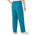 Medline AngelStat Women's Elastic Waist Scrub Pants with Drawstring - AngelStat Women's Elastic Waist Scrub Pants with Drawstring, Size XS, Peacock - 854NBTXS