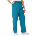 Medline AngelStat Women's Elastic Waist Scrub Pants with Drawstring - AngelStat Women's Elastic Waist Scrub Pants with Drawstring, Size XS, Peacock - 854NBTXS