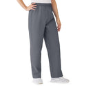Medline AngelStat Women's Elastic Waist Scrub Pants with Drawstring - AngelStat Women's Elastic Waist Scrub Pants with Drawstring, Size L, Charcoal - 854NCCL
