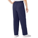 Medline AngelStat Women's Elastic Waist Scrub Pants with Drawstring - AngelStat Women's Elastic Waist Scrub Pants with Drawstring, Size 3XL, Navy - 854NNTXXXL
