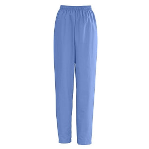 Medline AngelStat Women's Elastic Waist Scrub Pants with Drawstring - AngelStat Women's Elastic Waist Scrub Pants with Drawstring, Size XL, Ceil Blue - 854NTHXL