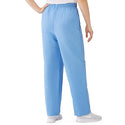 Medline AngelStat Women's Elastic Waist Scrub Pants with Drawstring - AngelStat Women's Elastic Waist Scrub Pants with Drawstring, Size XL, Ceil Blue - 854NTHXL