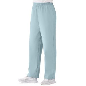 Medline AngelStat Women's Elastic Waist Scrub Pants with Drawstring - AngelStat Women's Elastic Waist Scrub Pants with Drawstring, Size 3XL, Misty - 854NTZXXXL