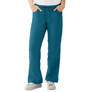 Medline PerforMAX Women's Modern Fit Boot Cut Scrub Pants with 2 Pockets - PerforMAX Women's Modern Fit Boot Cut Scrub Pants with 2 Pockets, Size M Tall Inseam, Caribbean Blue - 865JCBMT