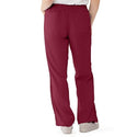 Medline PerforMAX Women's Modern Fit Boot Cut Scrub Pants with 2 Pockets - PerforMAX Women's Modern Fit Boot Cut Scrub Pants with 2 Pockets, Size XXS Regular Inseam, Wine - 865NNTXXS