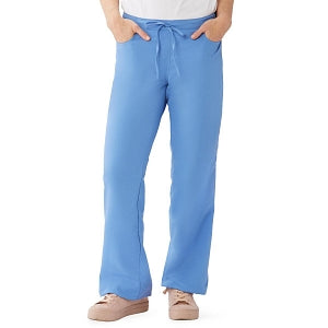 Medline PerforMAX Women's Modern Fit Boot Cut Scrub Pants with 2 Pockets - PerforMAX Women's Modern Fit Boot Cut Scrub Pants with 2 Pockets, Size 2XL Regular Inseam, Ceil Blue - 865NNTXXL