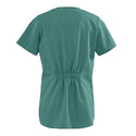 Medline ComfortEase Ladies Shirttail Scrub Tops - DBD-TOP, SCRUB, SNAP-SHIRTTAIL, EVERGREEN, X - 8834JEGXS